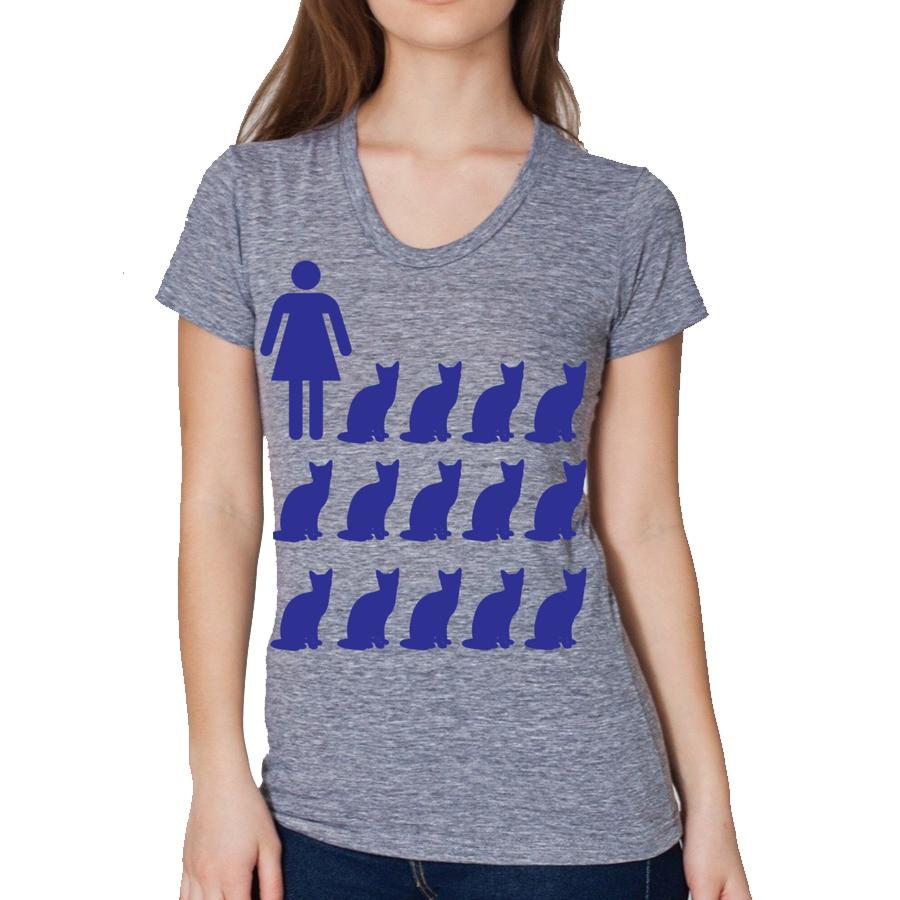 Women's Crazy Cat Lady T Shirt