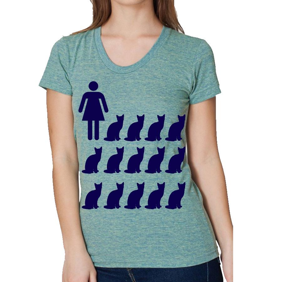 Women's Crazy Cat Lady T Shirt