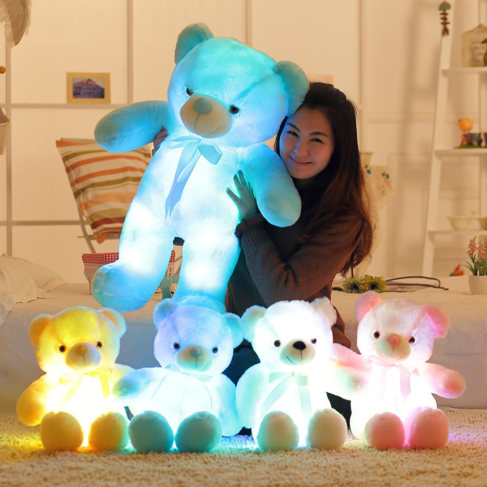 Colorful LED lightup stuffed animal