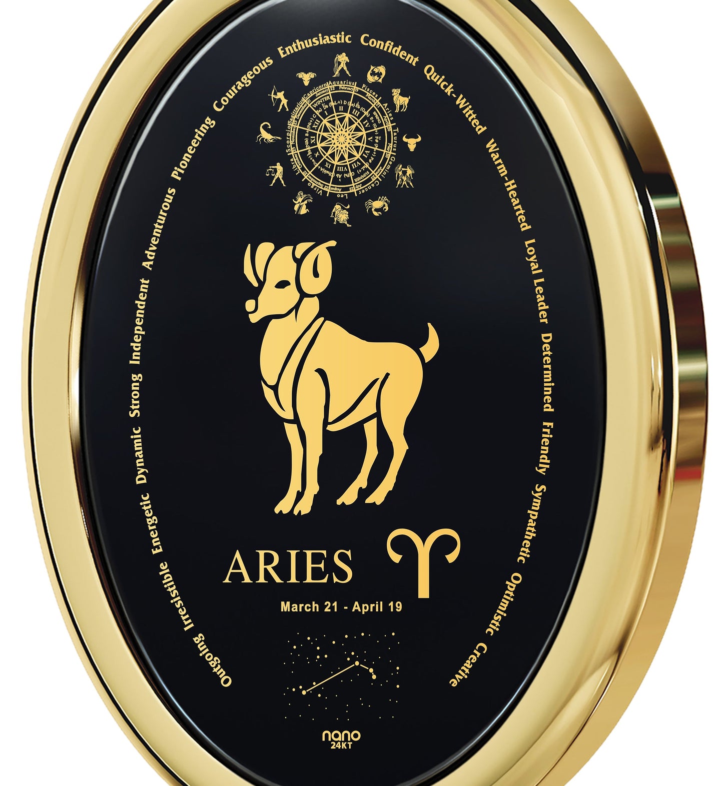 The Aries Necklace Zodiac Pendant